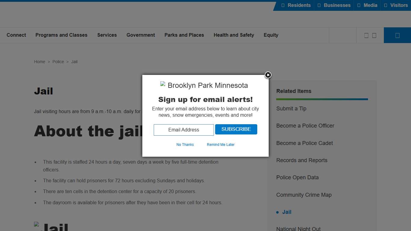 Jail - Brooklyn Park